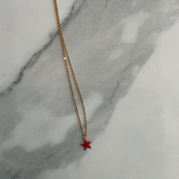 Brand new red star necklace - Picture 2 of 2